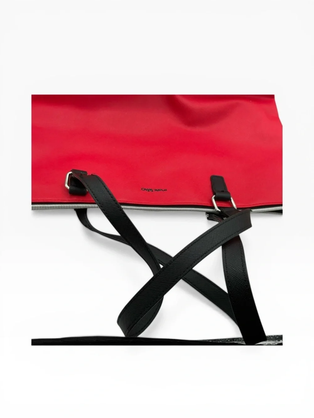 Marc Tetro Red Westie Tote Bag with Black Handles